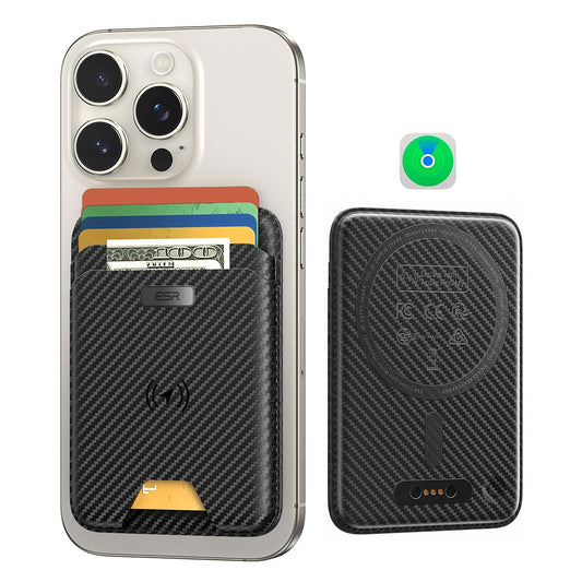 Magsafe Wallet, ESR, Classic Geo Carbon, Black