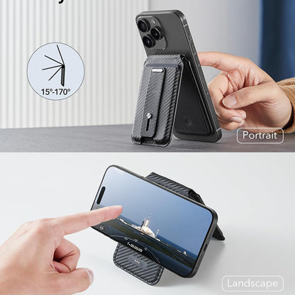 Magsafe Wallet, ESR, Find my Wallet Carbon, Black