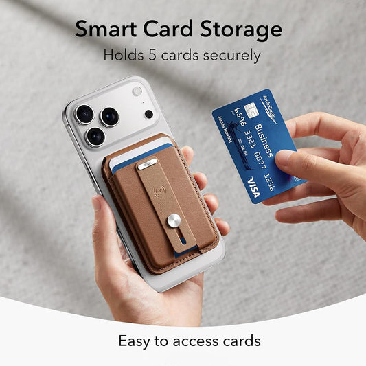 MagSafe Wallet, ESR, Find My Wallet 5C, Brown