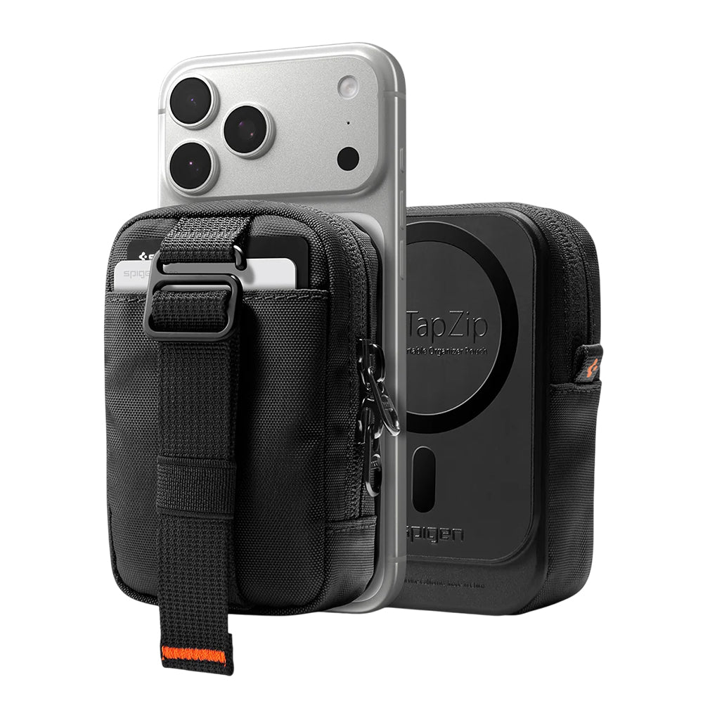 MagSafe Wallet, Spigen, TinTap ZIP MagFit 2, Black AFA11564