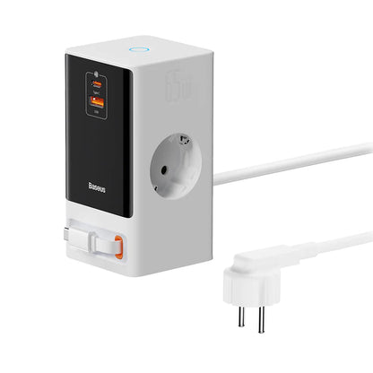 Baseus PowerCombo Extension, 1 x Schuko, White PSLR000602