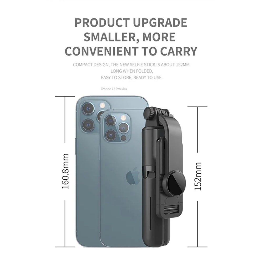 Selfie Stick Bluetooth Techsuit L10, Universal, Black