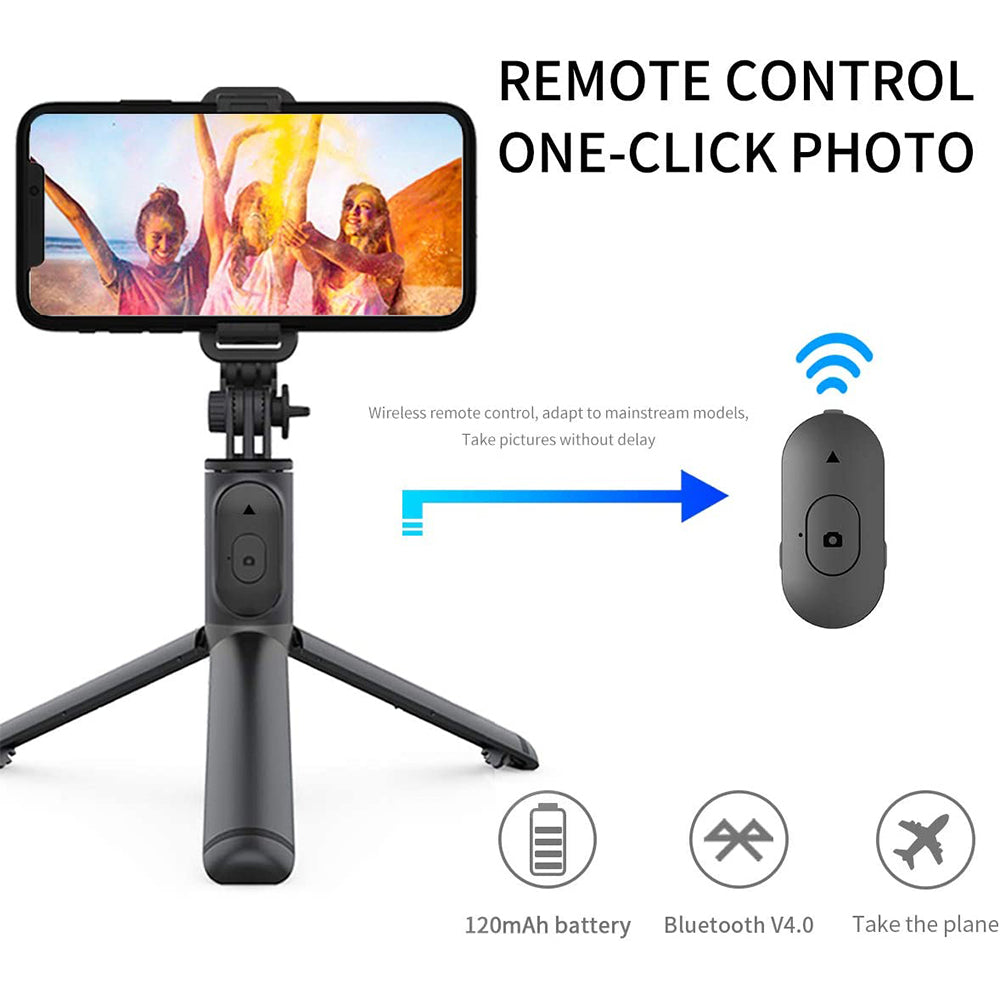 Selfie Stick Bluetooth Techsuit Q01, Universal, White
