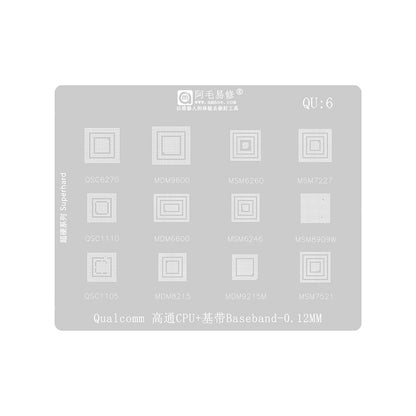 Amaoe BGA Stencil for Qualcomm QU1-8 Series CPU