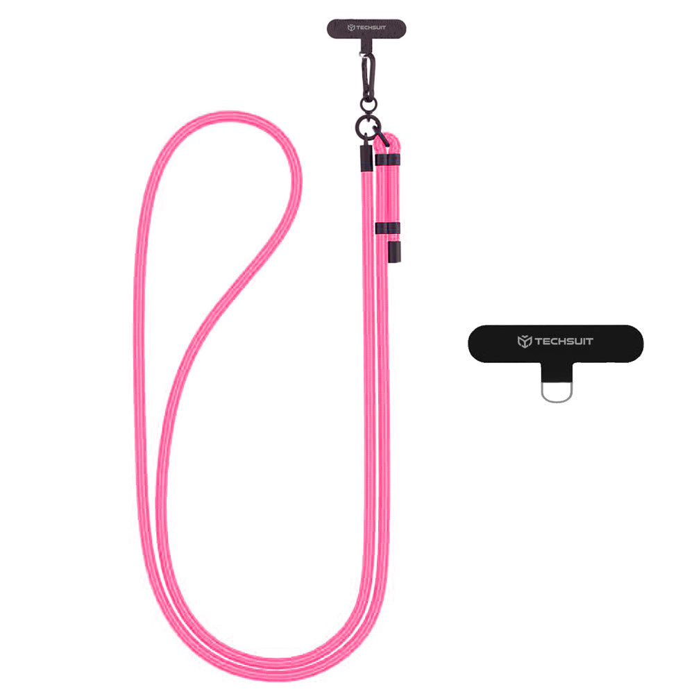 Techsuit Phone Lanyard RCS1-05, Dark Pink