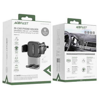 Acefast D25 Car Holder, 4.5inch - 6.7inch, Black