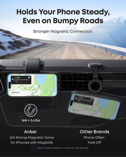 Anker Nano Magnetic Car Holder, Universal, Black A9110H11