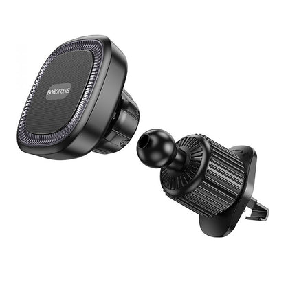 Borofone BH96 Ice Magnetic Car Holder, Universal, Black Grey