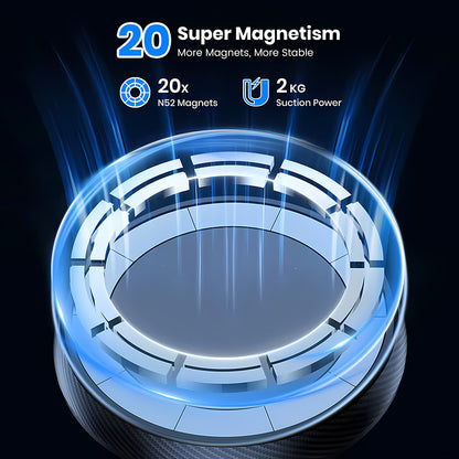 Techsuit S12 Magnetic Car Holder, Universal, Black