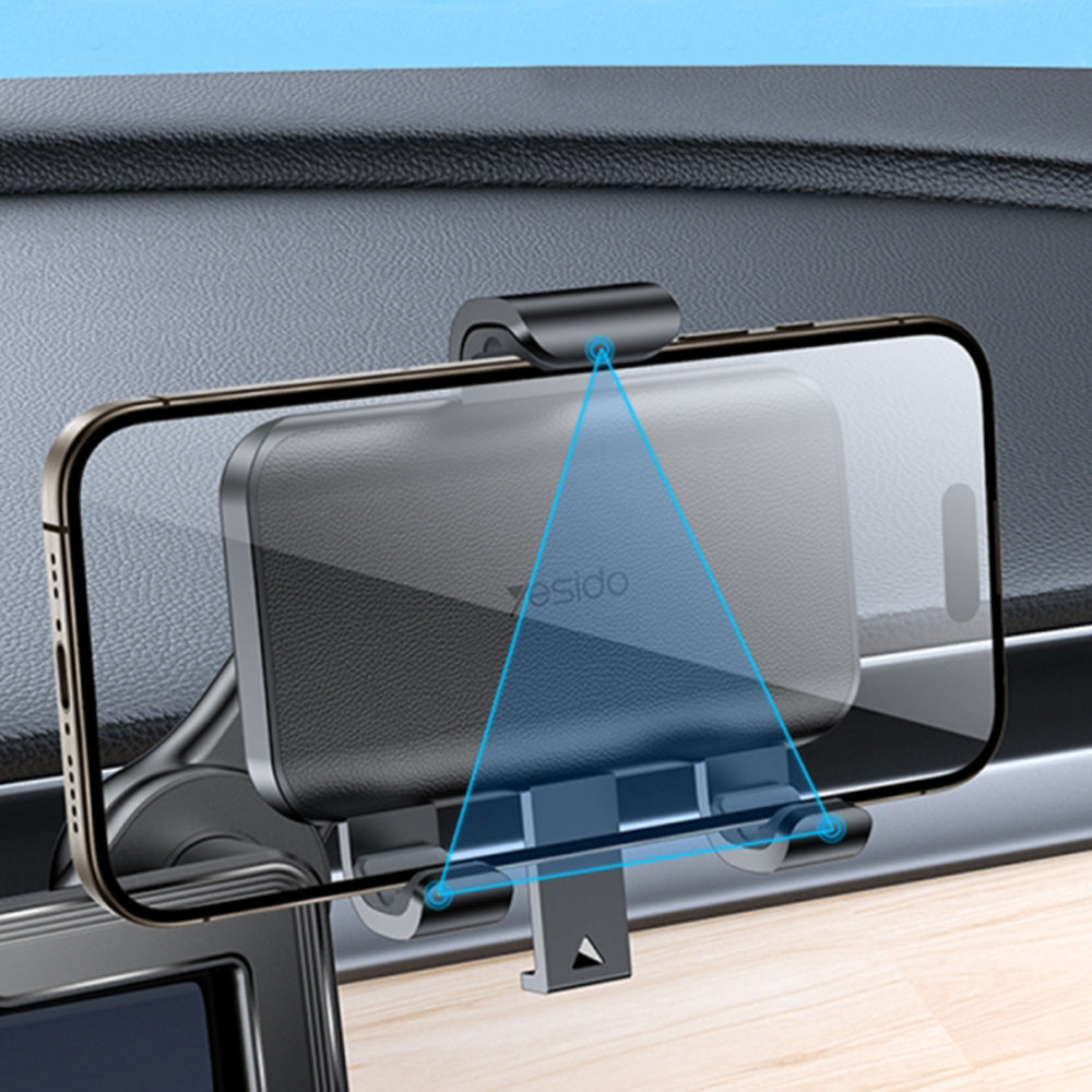 Yesido C250 Car Holder, 4.7inch - 6.8inch, Black