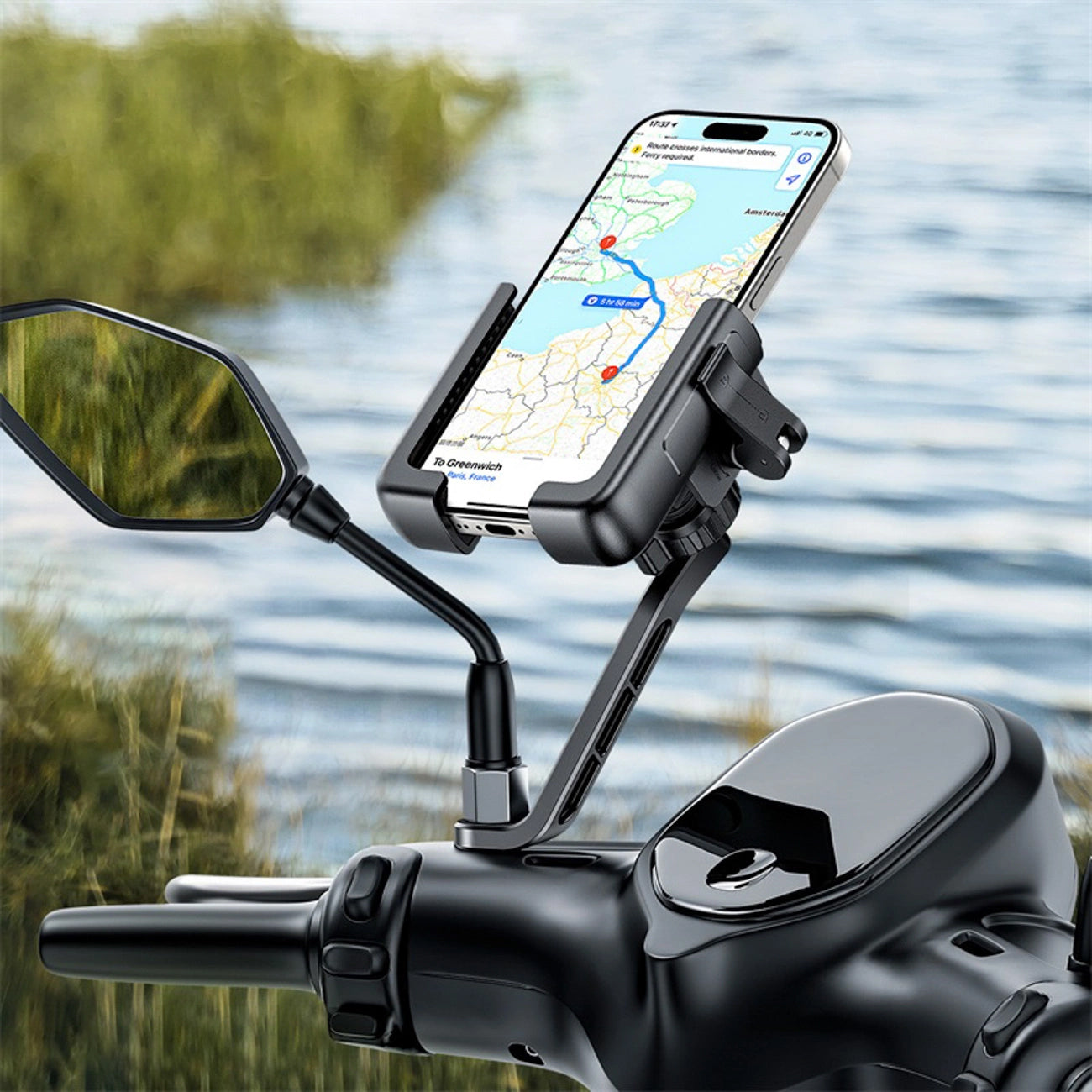 Baseus GoTrip Bicycle Holder, 5.7inch - 7.2inch, Black C40572301111-01