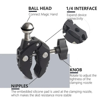 Techsuit JX-006 Sport Camera Bike Mount for GoPro, Black