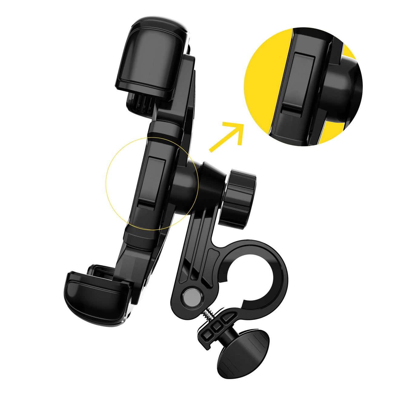 Bicycle Motorcycle Mount WZK WBHBK6, Universal, Black