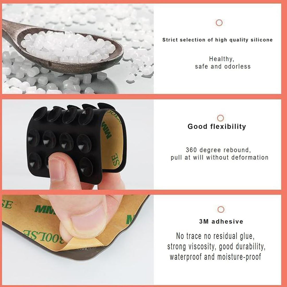 Techsuit SY-PAD Suction Cup Holder, Yellow