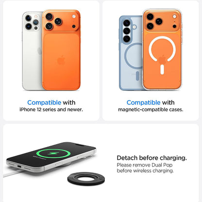 Spigen Dual Pop Mag S Ring Holder, Universal, Black AMP11735