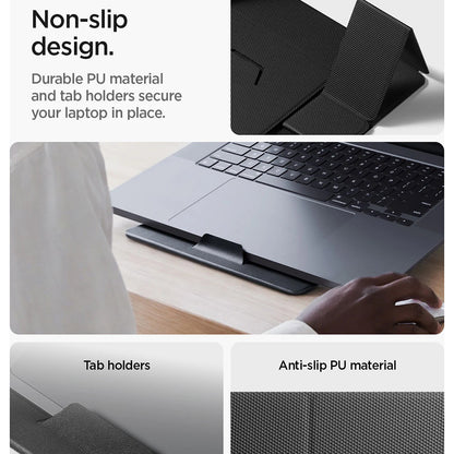 Spigen LD201-S8 Support for Laptop max. 16inch, Black AMP11117