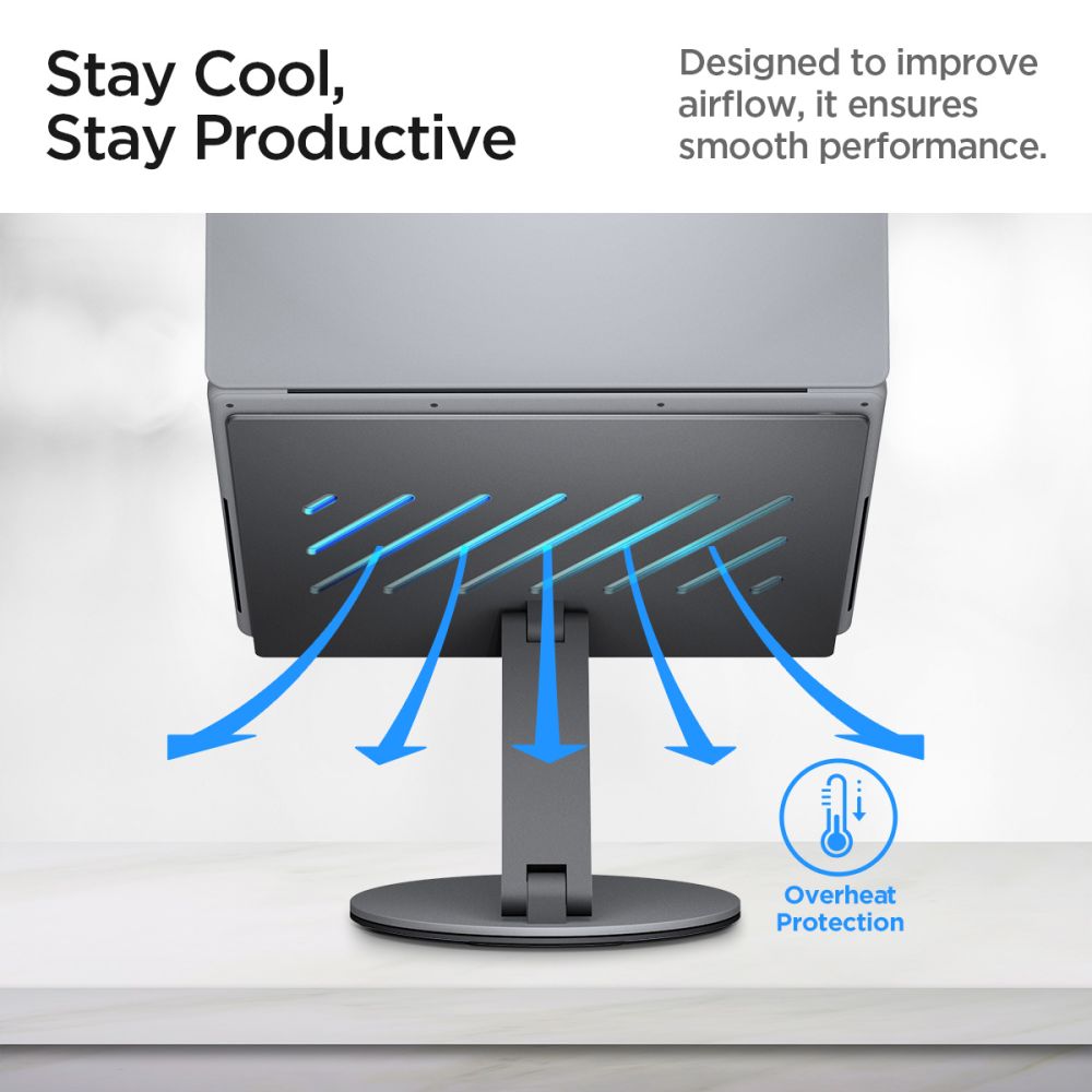 Spigen LD204H Laptop Stand, Silver