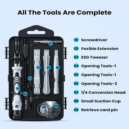 Axth Screwdriver, 116in1, Gray