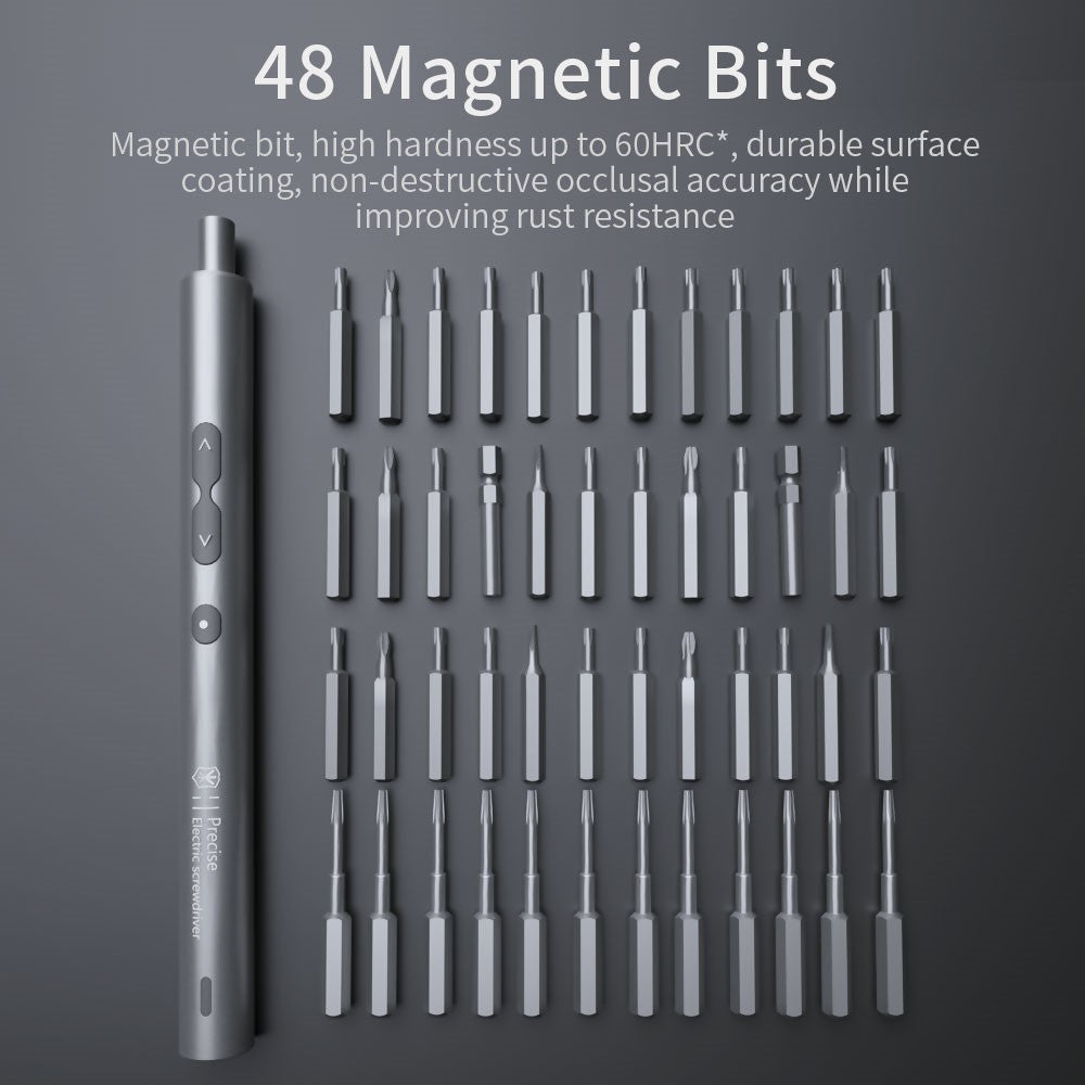 King'sdun Electric Screwdriver, 62in1, Gray