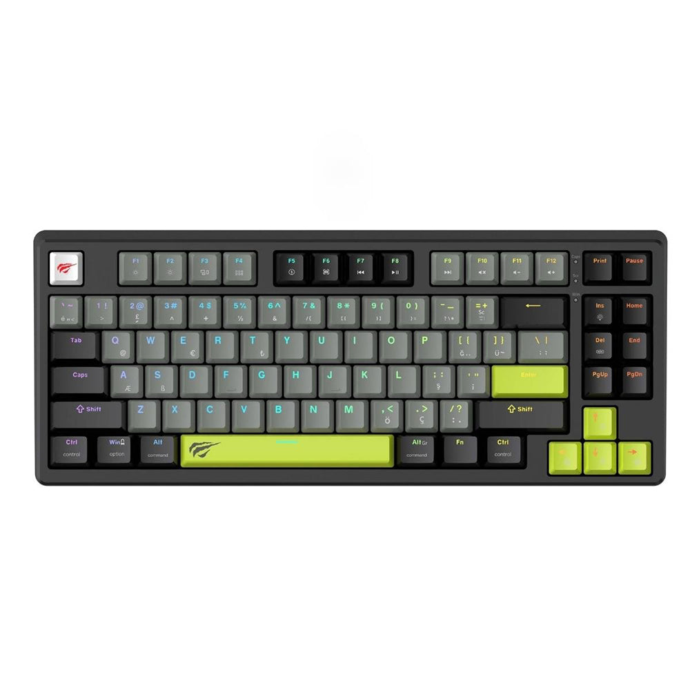 HAVIT KB904L Gaming Keyboard, RGB, 1.8m, Black Green