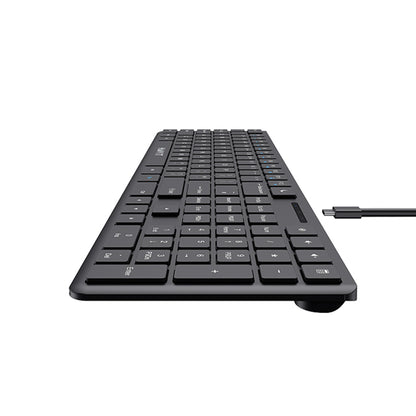 HAVIT KB252 Wired USB Keyboard, USB-C, 1.5m, Black