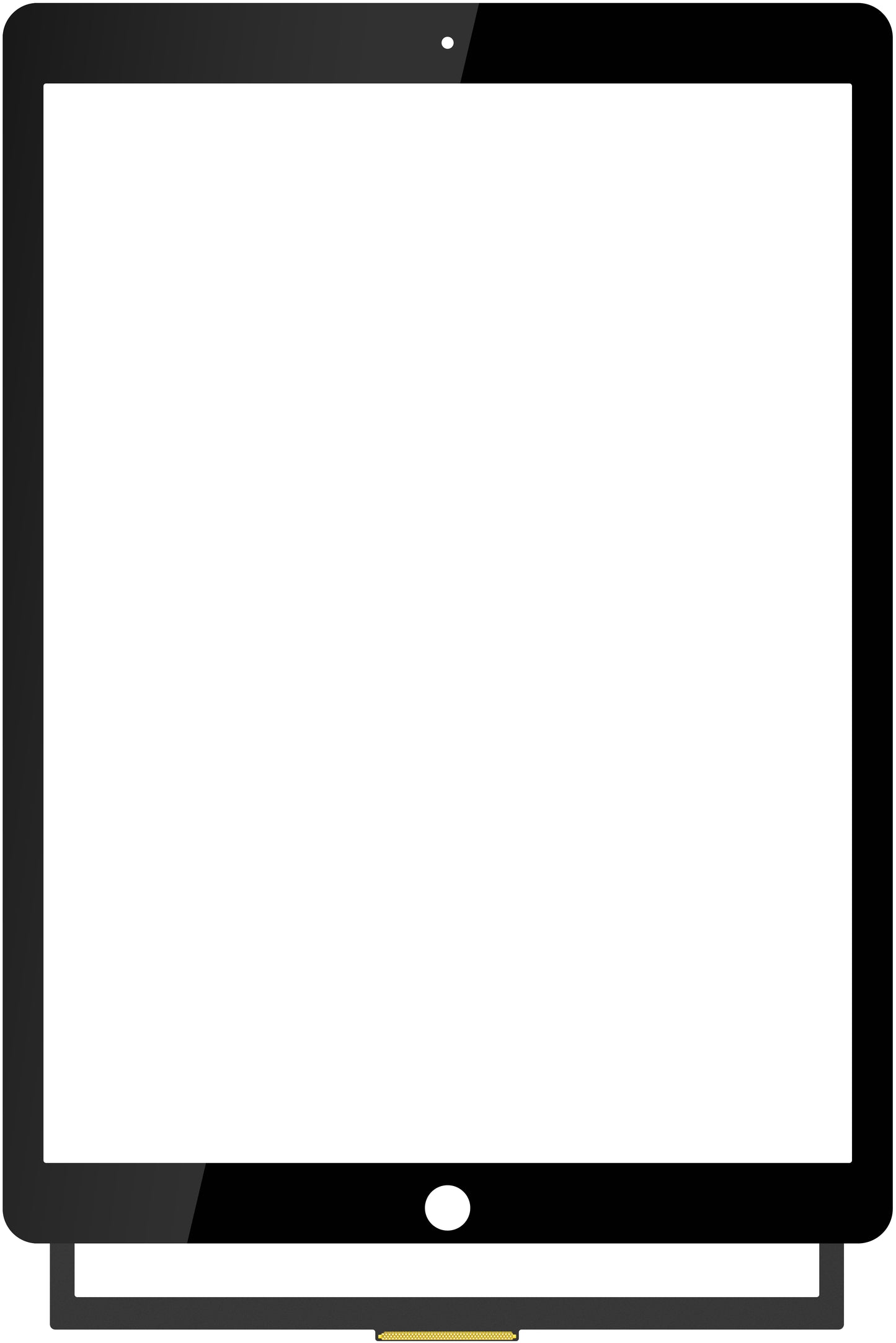 Touchscreen Forward Guard OCA for Apple iPad Pro 12.9 (2017), Black
