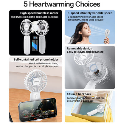Yesido YF15 Portable Fan, Black